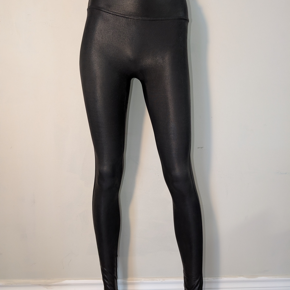 SPANX Shiny Black Leggings